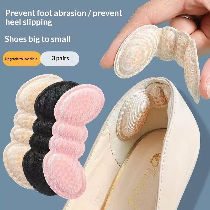 Heel Liner Grip - 4個入り自己粘着ヒールグリップ、滑り止めヒールパッド、ライナークッションインサート、女性用ハイヒール用、足の摩擦を軽減し快適な履き心地を実現