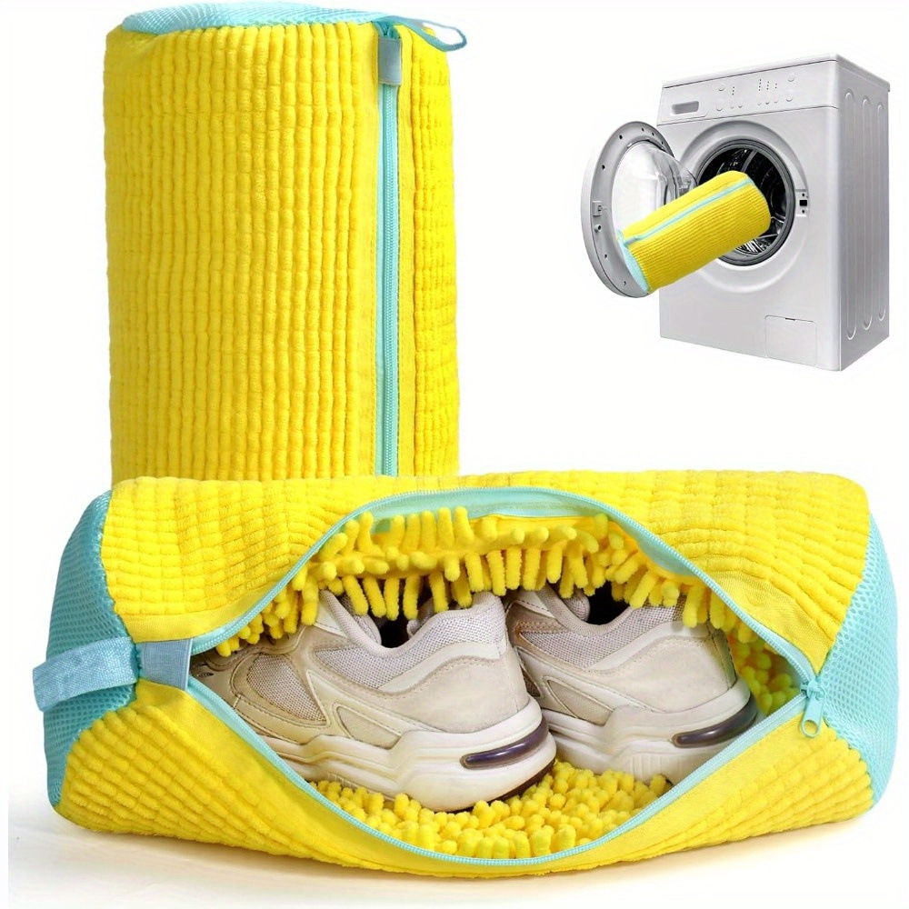 Sneaker Care Laundry - 洗濯機用シューズバッグ スニーカー洗濯プロテクター 変形防止メッシュバッグ ジッパー付きシューズケア用レイジーヘルパー