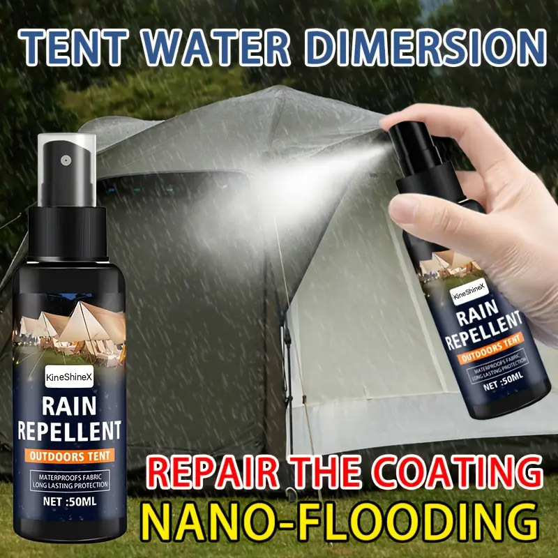 Waterproof Spray Shoe - ナノコーティングテント防水スプレー - 靴、テント、アウトドア用品用の超撥水性レインレペレント、ナノレインコートテクノロジー、50ml