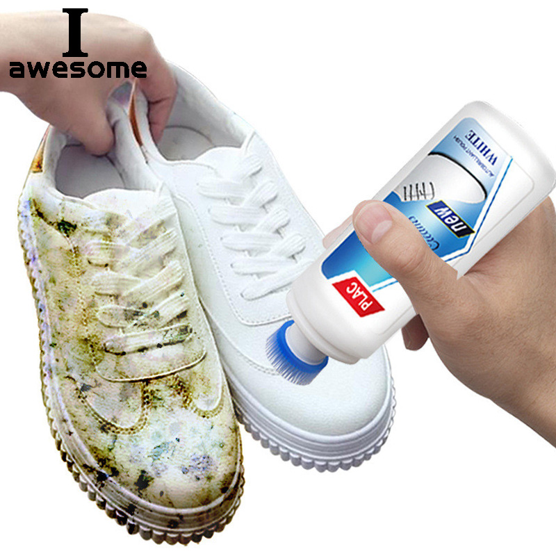 Sneaker Care Kit - iawesome ホワイト靴クリーナーポリッシュクリーニングツールカジュアル革靴スニーカー靴ブラシスポンジ用品マジックリフレッシュ