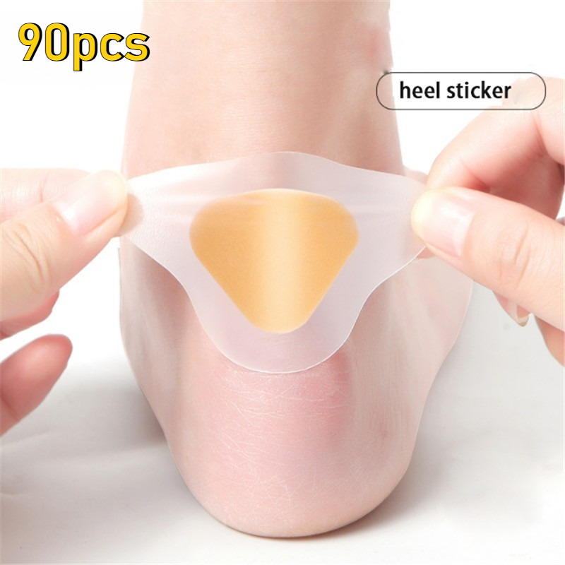 Heel Liner Grip - 90 個のジェルヒールプロテクターフットパッチ粘着ブリスターパッドヒールライナーシューズステッカー鎮痛プラスターフットケアクッショングリップ