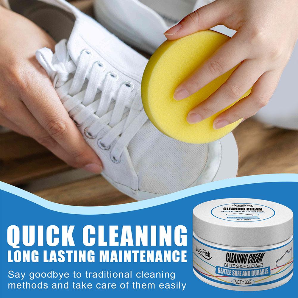 白い靴クリーニングクリーム汚れリムーバー靴美白万能クレンジン - Sneaker Cleaner のレビューと価格