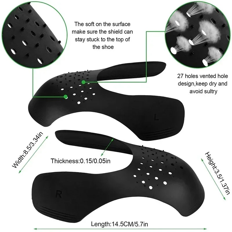 4 個の抗しわ靴プロテクタースニーカー用つま先キャップ抗しわ - Sneaker Care Kit のレビューと価格