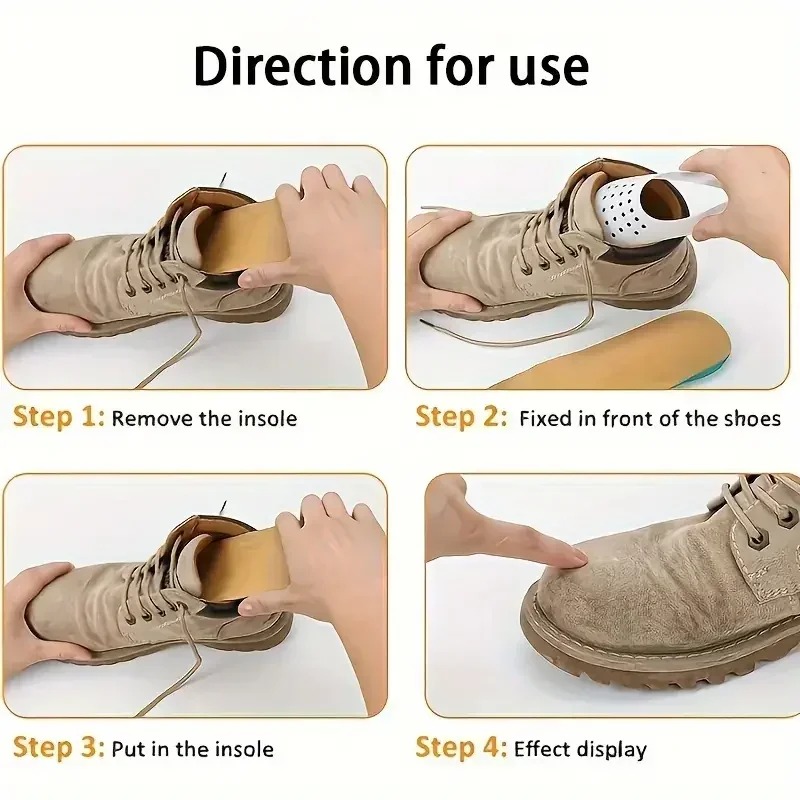 4 個の抗しわ靴プロテクタースニーカー用つま先キャップ抗しわ - Sneaker Care Kit のレビューと価格