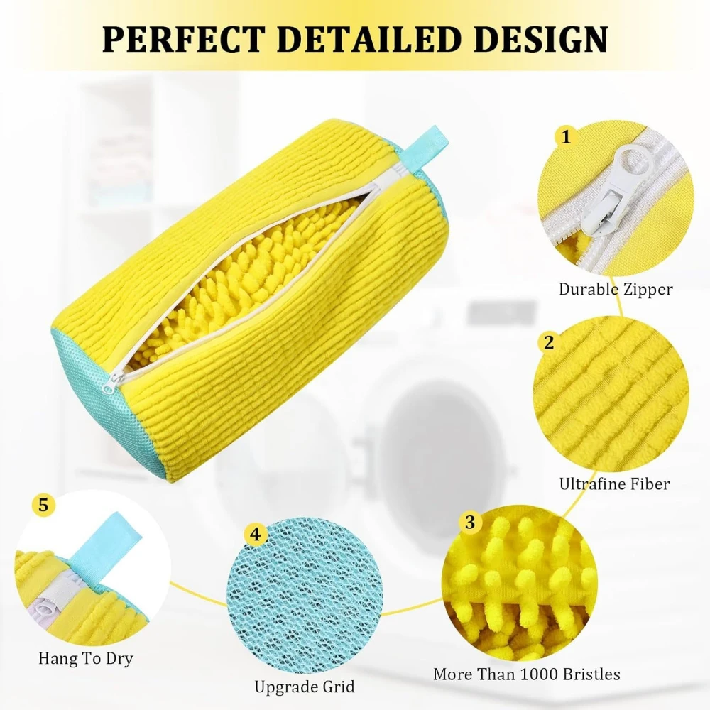 洗濯機用シューズランドリーバッグ、パッド入りメッシュポリエス - Sneaker Care Laundry のレビューと価格
