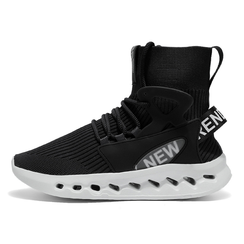 トレンドメンズハイカットソックスシューズ通気性メッシュ厚底ト - Sneaker Career のレビューと価格