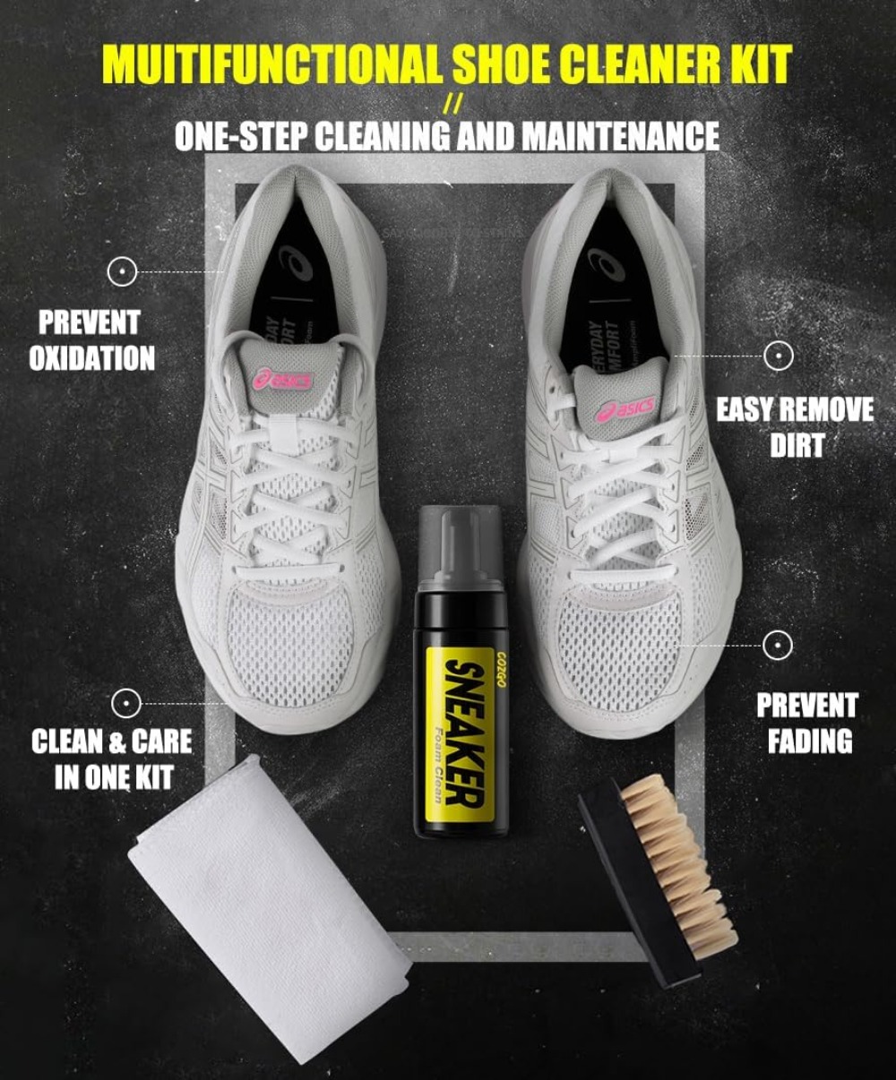 スニーカー用シューズクリーナーキット、水を使わないフォームク - Sneaker Cleaner のレビューと価格