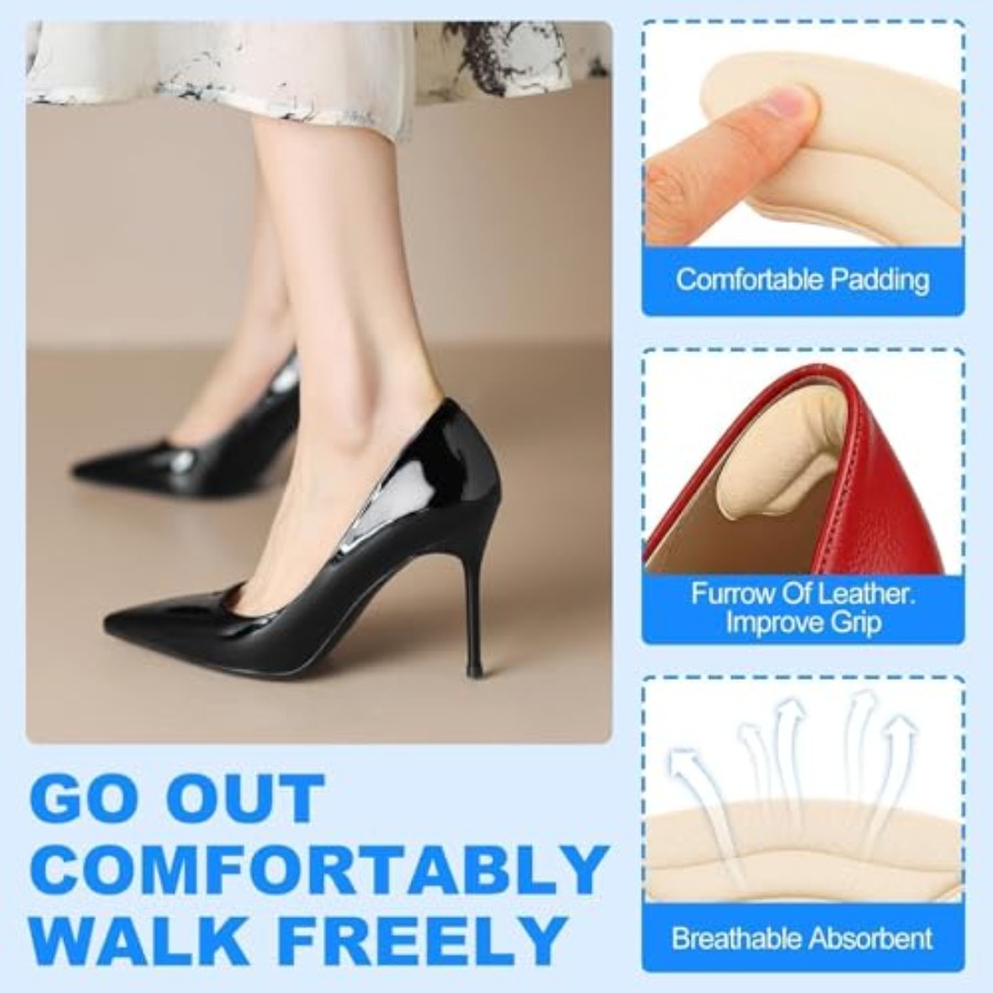 9組の靴用ヒールクッションパッド - 大きすぎる靴用ヒールパ - Heel Liner Grip のレビューと価格