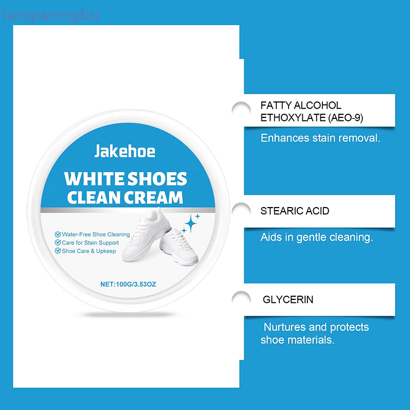 ニューホワイトシューズクリーナークリーム、多目的ノーウォッシ - Sneaker Cleaner のレビューと価格
