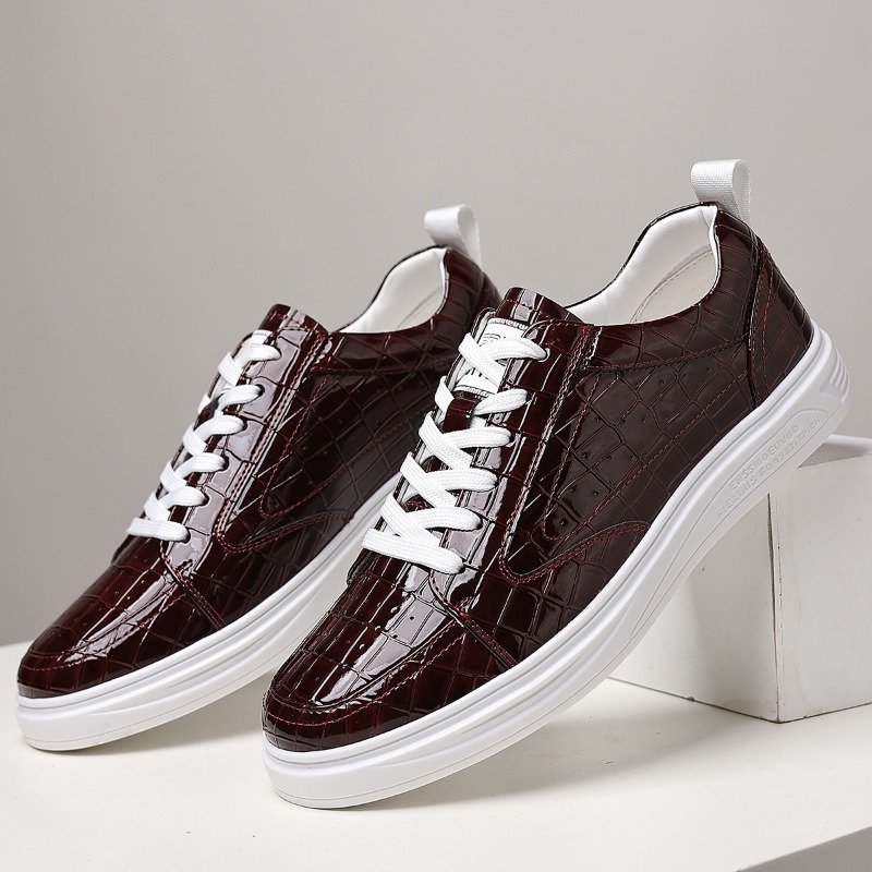 クラシックなメンズローカットスケートシューズ、レザー、レース - Sneaker Career のレビューと価格