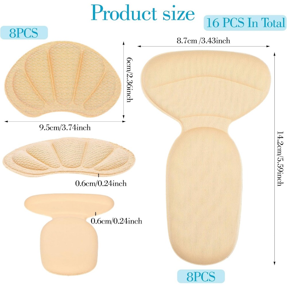 靴のずれを防ぐ二重粘着グリップ付きクッションパッド、再利用可 - Heel Liner Grip のレビューと価格