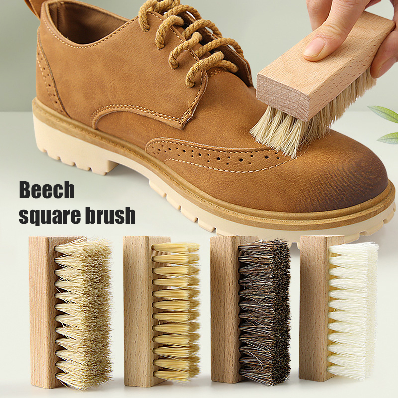 豚の毛の靴掃除ブラシ,スニーカーブラシ,竹ハンドルクリーナー - Sneaker Care Kit のレビューと価格
