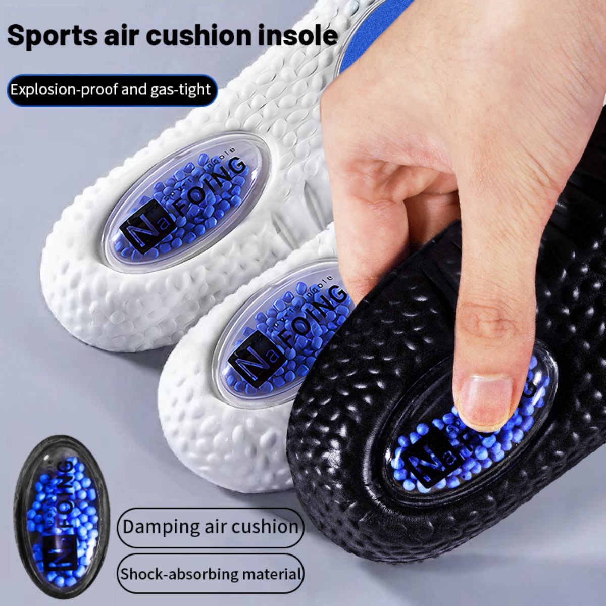 1ペアアップグレードスポーツ衝撃吸収インソールpuメモリーフ - The Sneaker Care のレビューと価格