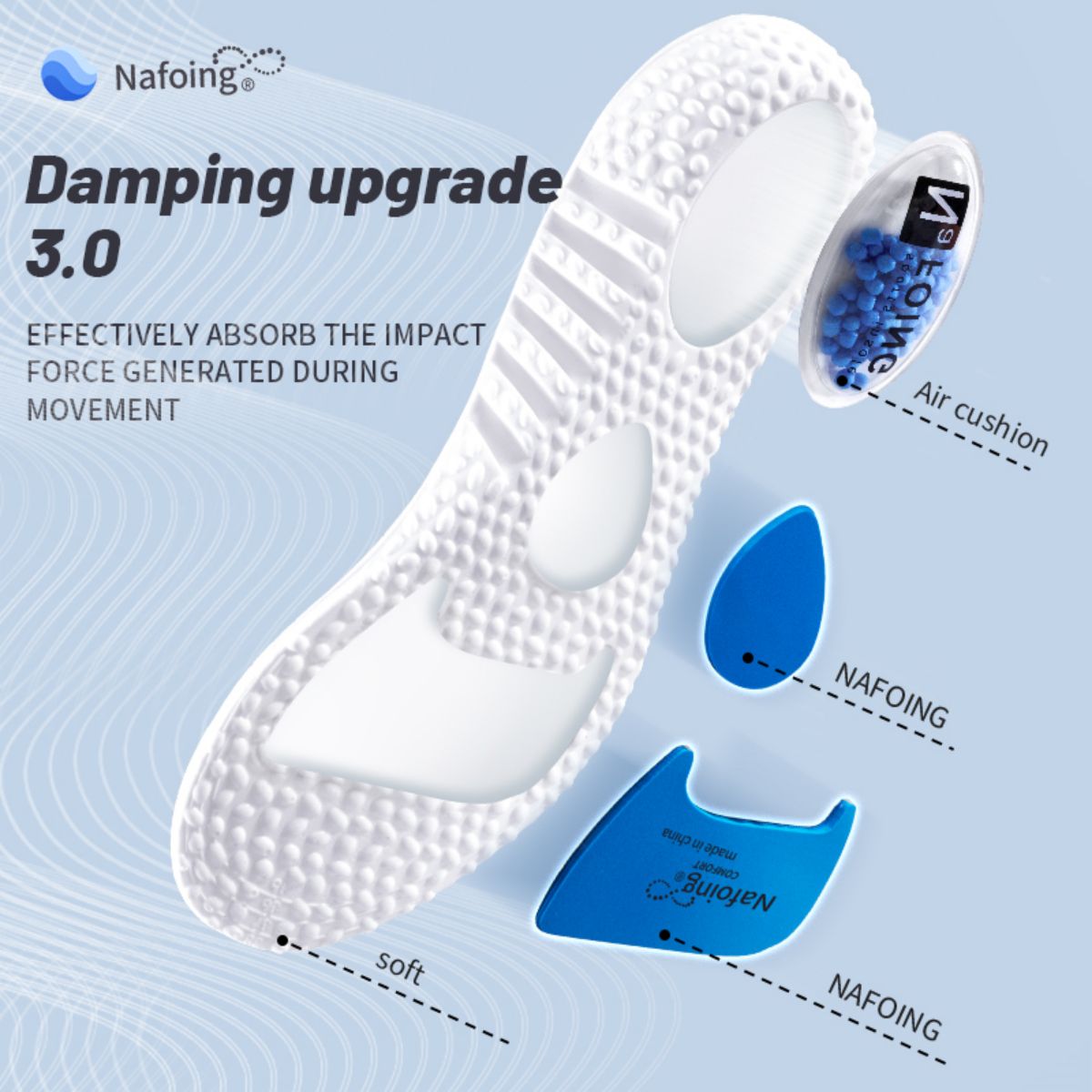 1ペアアップグレードスポーツ衝撃吸収インソールpuメモリーフ - The Sneaker Care のレビューと価格