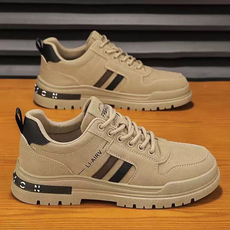 春夏用プラスサイズシューズ アウトドア滑り止め作業靴 レザー - Sneaker Career のレビューと価格