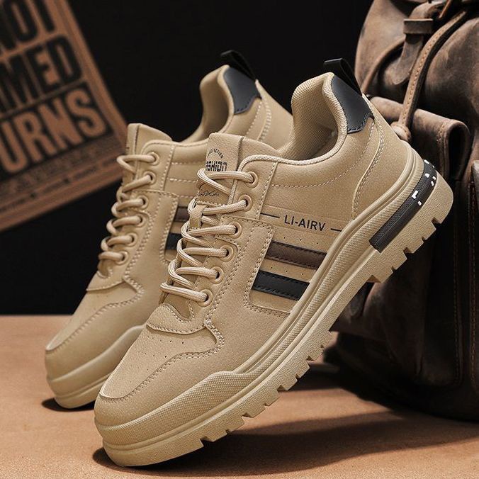 春夏用プラスサイズシューズ アウトドア滑り止め作業靴 レザー - Sneaker Career のレビューと価格