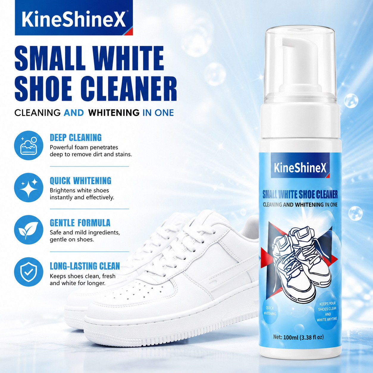 ギヘン靴クリーナーキット、水を使わない泡状靴クリーナー、靴ブ - The Sneaker Care のレビューと価格